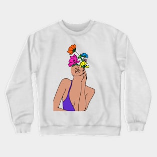 Chic flower girl Crewneck Sweatshirt